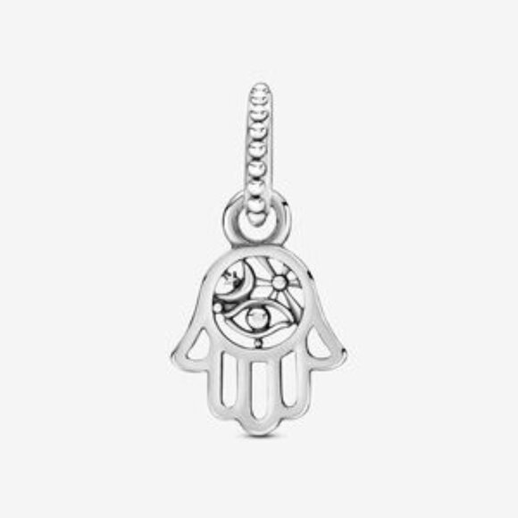Pandora Protective Hamsa Hand Dangle Charm - Picture 3 of 5